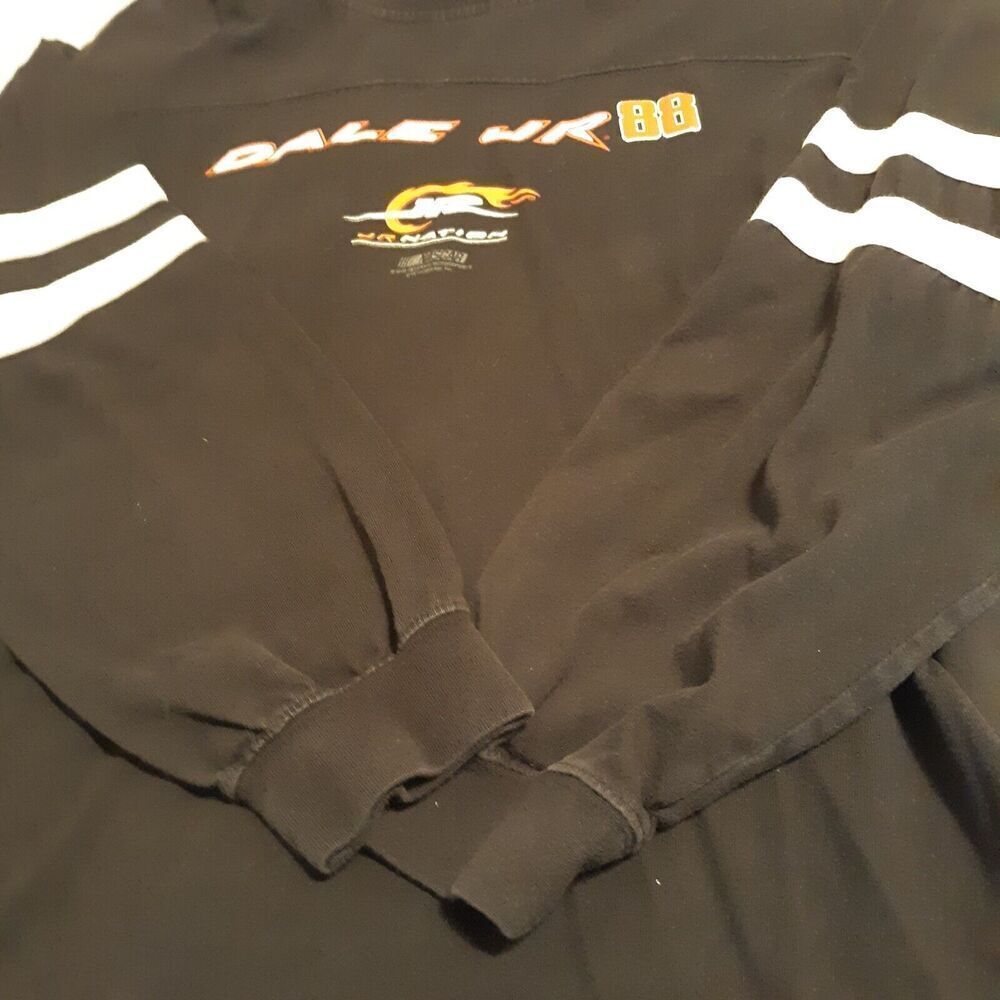 Vtg Dale Earnhardt Jr Long Sleeve Black T-shirt L NASCAR Chase Authentics #88 - Picture 3 of 8